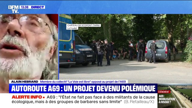 Mobilisation anti-A69: Alain Hebrard, membre du collectif La Voie est libre , dénonce les propos diffamatoires de Bruno Retailleau