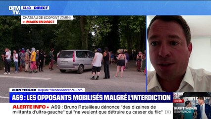 Mobilisation anti-A69: pour Jean Terlier, député (Renaissance) du Tarn, les associations ont une analyse des décisions de justice "à géométrie variable"