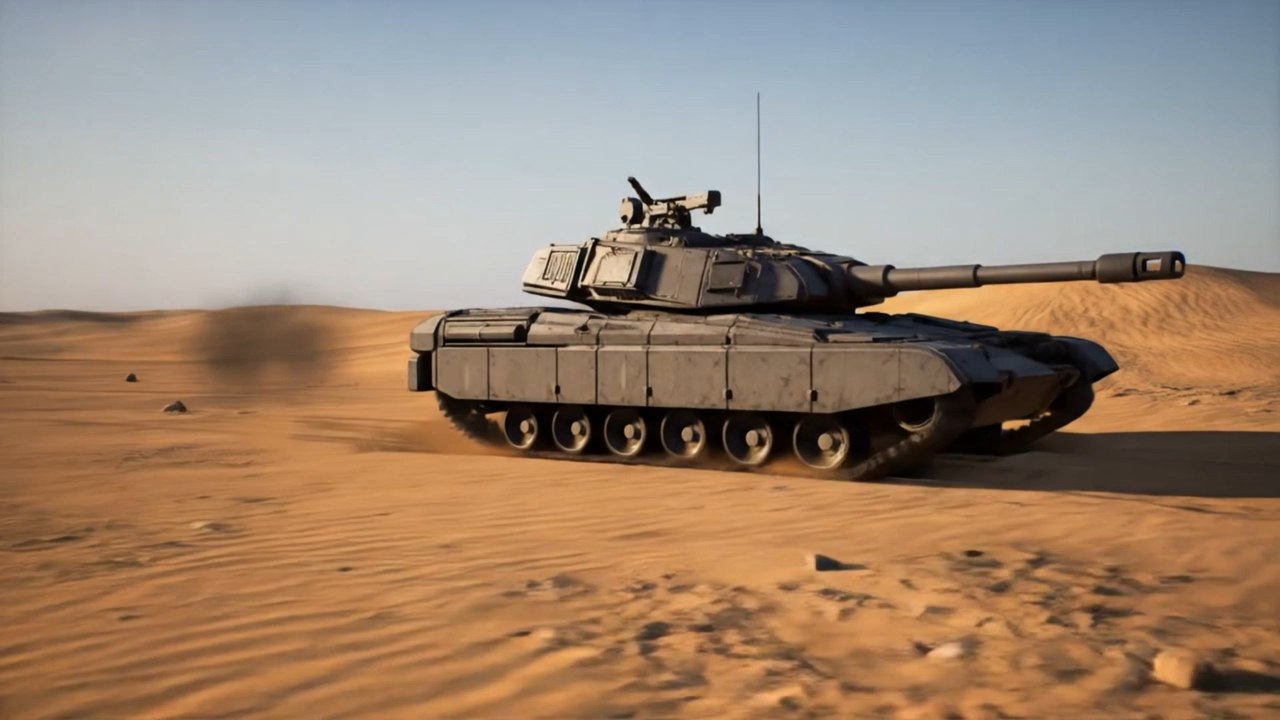Intense Battle between Tanks