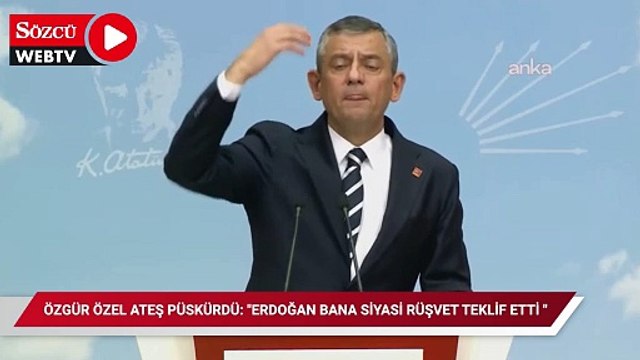 Özgür Özel ateş püskürdü: Erdoğan bana siyasi rüşvet teklif etti