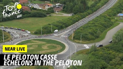 Stage 1 - Echelons in the peloton