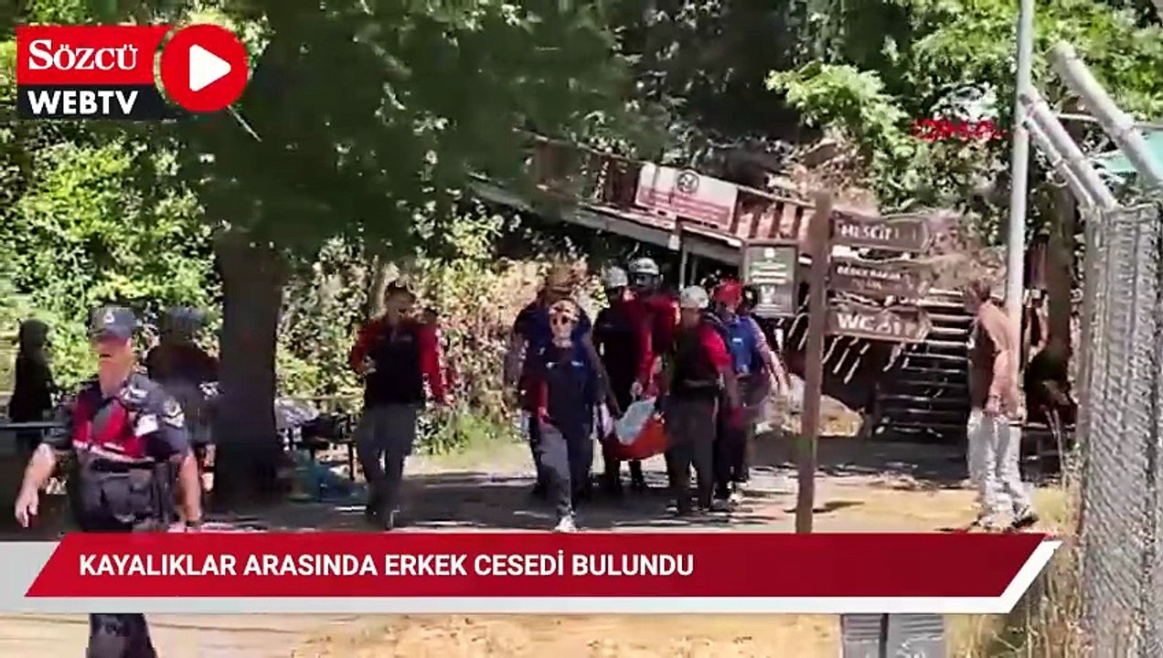 Kayalıklar arasından erkek cesedi çıktı