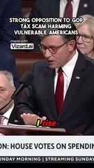 Strong opposition to GOP tax scam harming vulnerable Americans