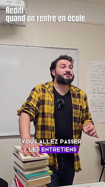 Quand on entre en école (Rediff)