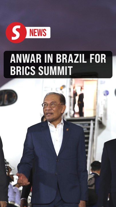 Anwar arrives in Brazil for BRICS summit