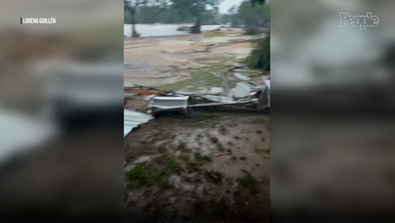 Dramatic Footage Shows Helicopter Rescue amid T...