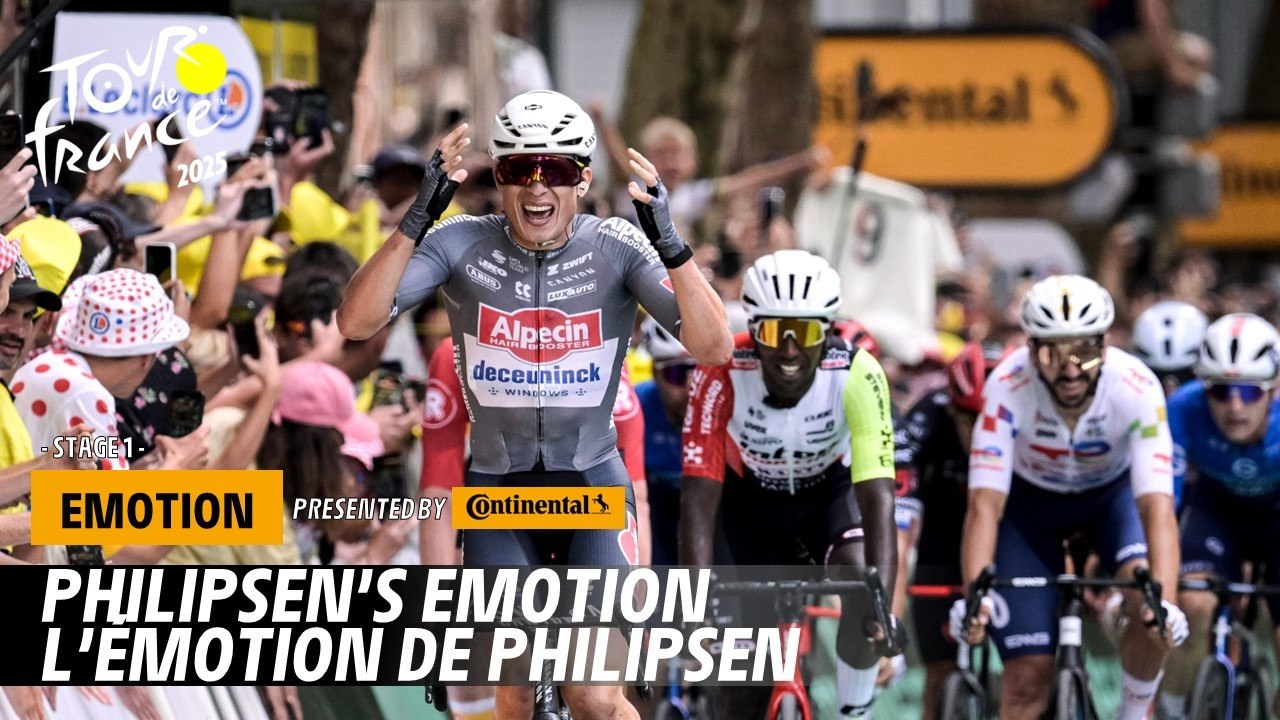Winner's emotion - Stage 1 - Tour de France 2025