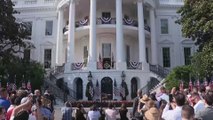 Trump makes stunning entrance ahead of One Big Beautiful Bill signing