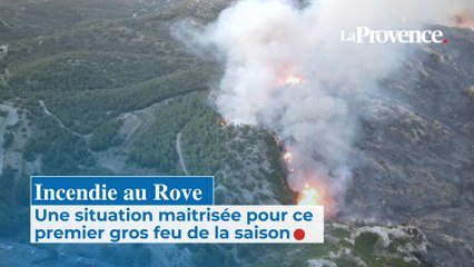 Incendie au Rove : une situation maîtrisée pour ce premier gros feu de la saison