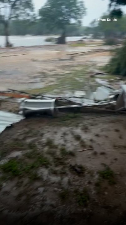 Dramatic Footage Shows Helicopter Rescue amid T...