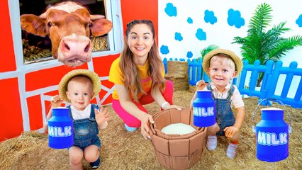 Oliver and Adam Help Mom gather Ingredients for the Pie