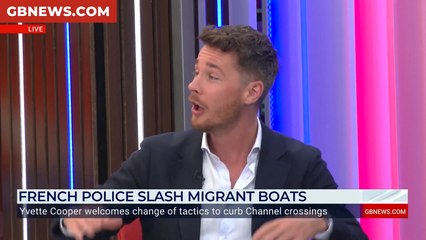 WATCH: Alex Armstrong left furious at 'complete political theatre' after footage of French police slashing migrant boats