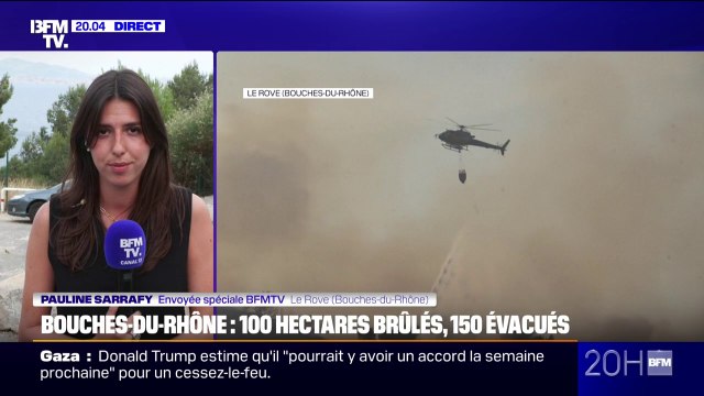 Dans les Bouches-du-Rhône, après avoir fixé l'incendie, 200 pompiers restent mobilisés pour éviter une reprise de feu à La Rove