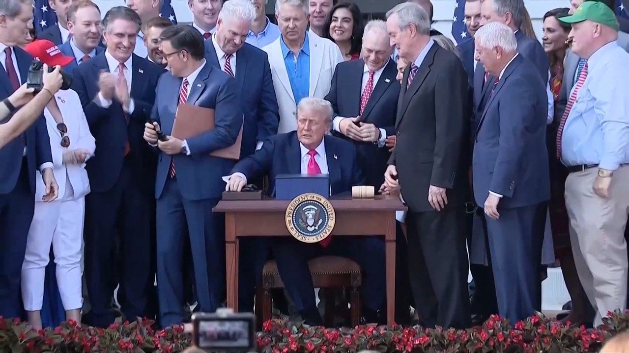Trump gifts markers to administration following historic ‘One Big Beautiful Bill’ signing