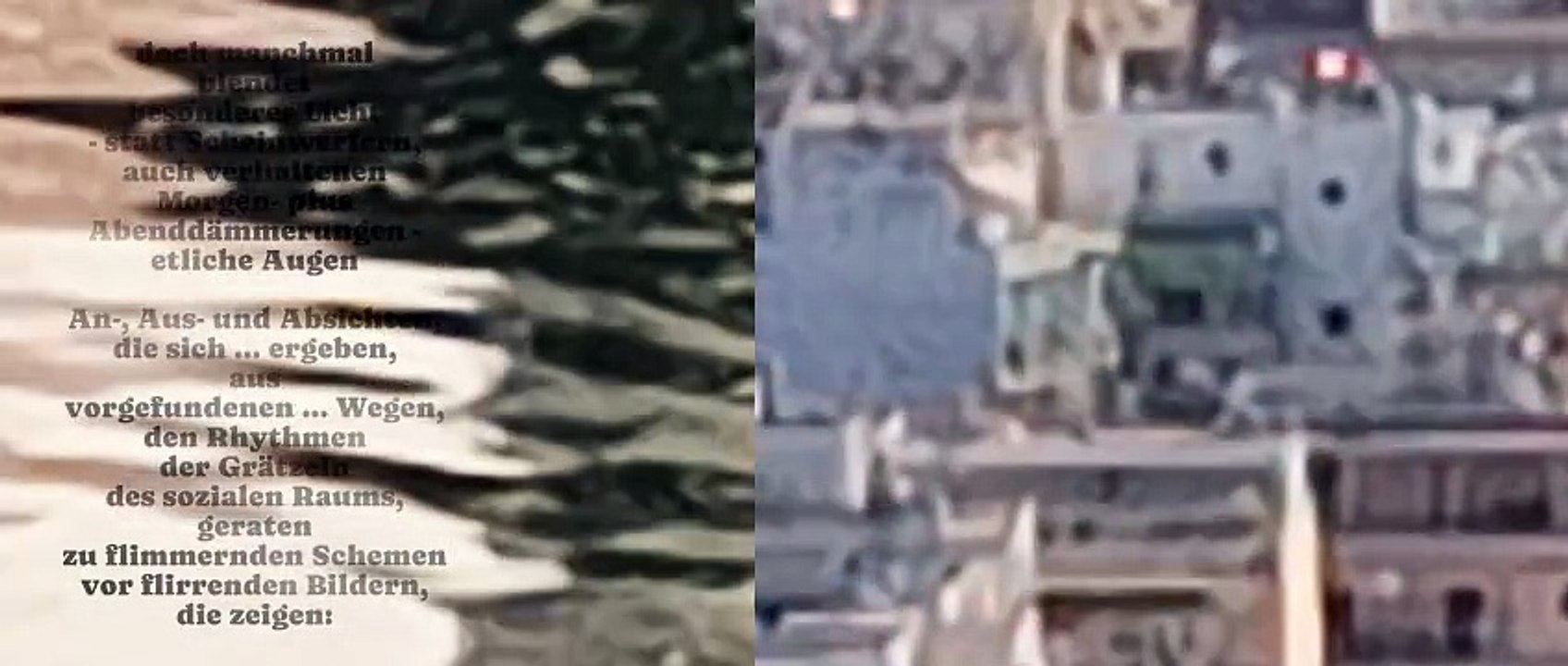 die Welt fällt in die Gegenwart, ich sammle ein paar ihrer Schatten auf