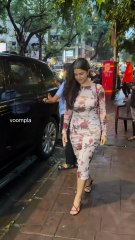 ain’t vday yet tho. nimrat kaur steps out to a restaurant in bandra