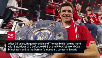 Thomas Muller bids Bayern farewell