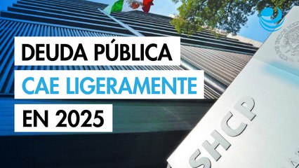 Deuda pública ha caído 0.1% en términos reales a 49.2% del PIB nacional en 2025