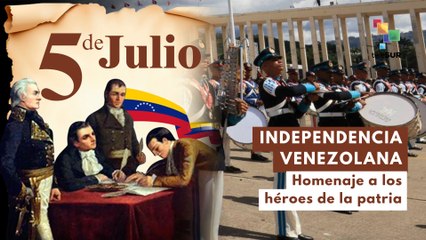 Venezuela celebra 214 años de independencia con gran desfile militar y patriótico