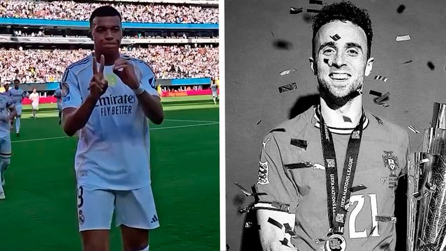 Kylian Mbappé dedica su gol a Diogo Jota en la victoria del Real Madrid