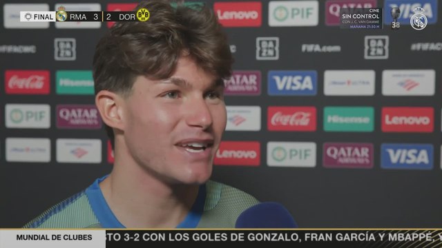 Zona mixta real madrid vs. Borussia