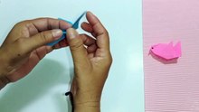 origami burung camar - petunjuk origami mudah