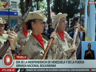 Trujillo | En unión cívico-militar se conmemoraron los 214 años de la Independencia de Venezuela