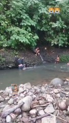 Homens são surpreendidos por ataque de cobra em riacho