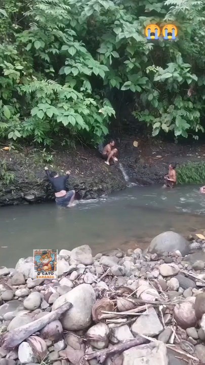 Homens são surpreendidos por ataque de cobra em riacho