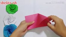 rose origami step by step
