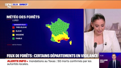 Plusieurs départements restent en vigilance orange feu de forêt