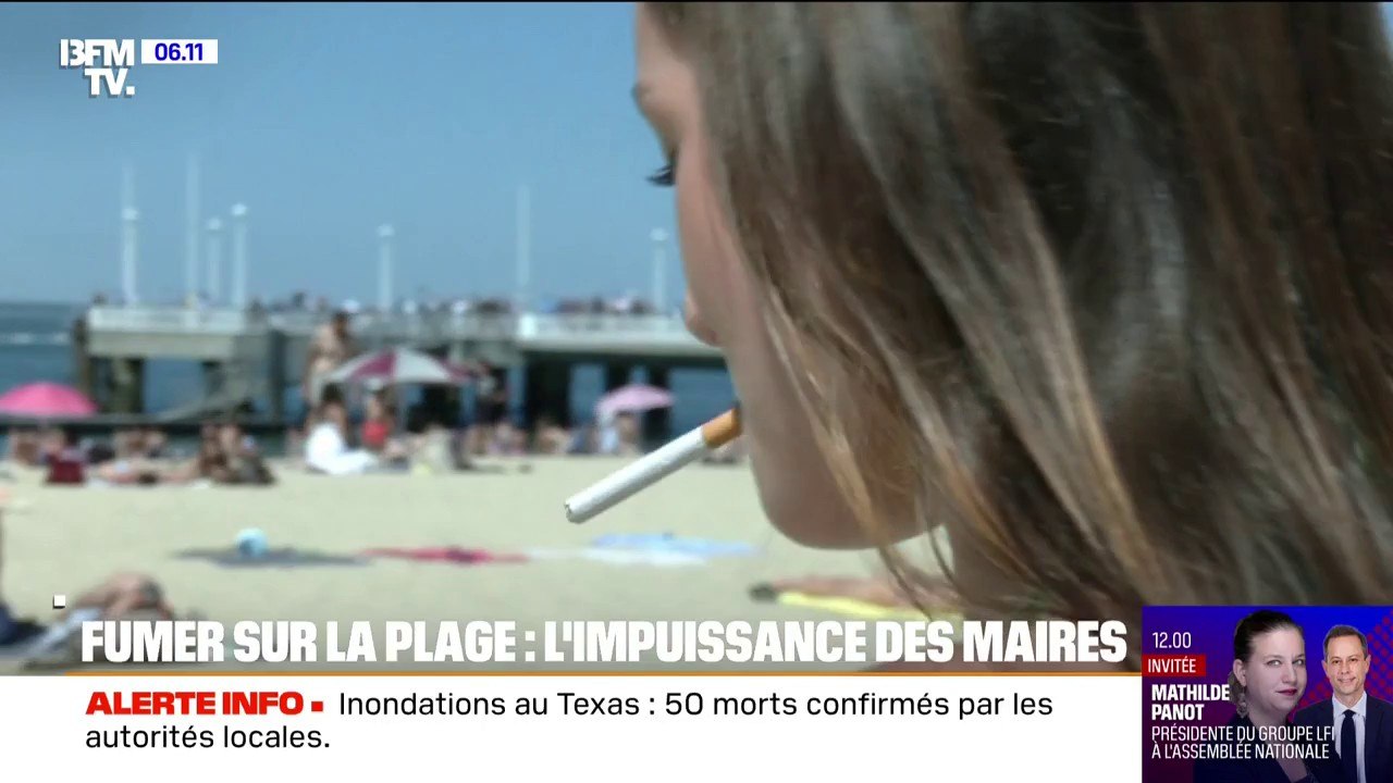 Ce maire estime difficile de faire respecter l'interdiction de fumer sur les plages à cause d'un manque d'effectif