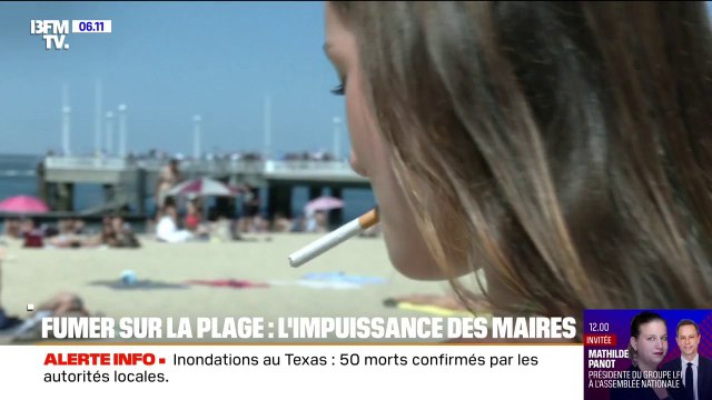 Ce maire estime difficile de faire respecter l'interdiction de fumer sur les plages à cause d'un manque d'effectif
