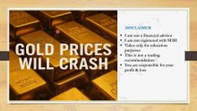 Gold prices will fall