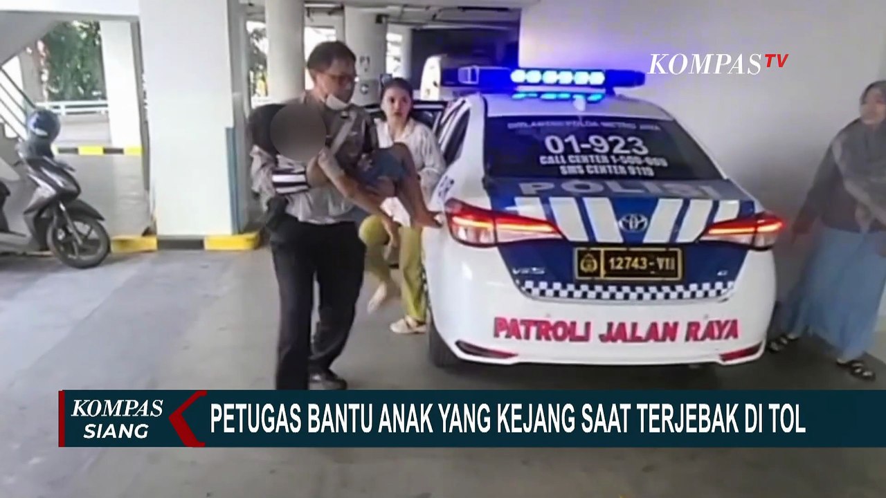 Bocah Kejang-Kejang di Tol Wiyoto Wiyono, Polisi Patroli Sigap Bawa ke Rumah Sakit | KOMPAS SIANG