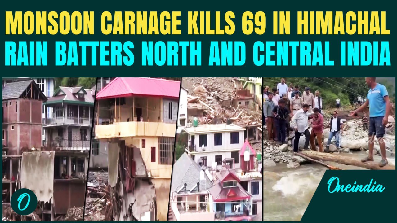 Himachal Monsoon Disaster Kills 69 As Landslides, Floods Wreck Roads | Red Alert In North India