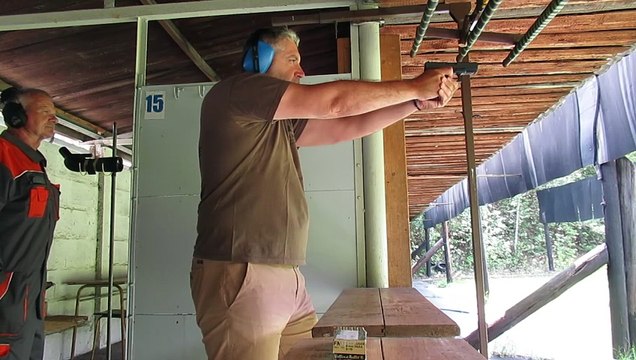 Summer 2025, Czech Republic, Most shooting range, training with Glock 9mm
