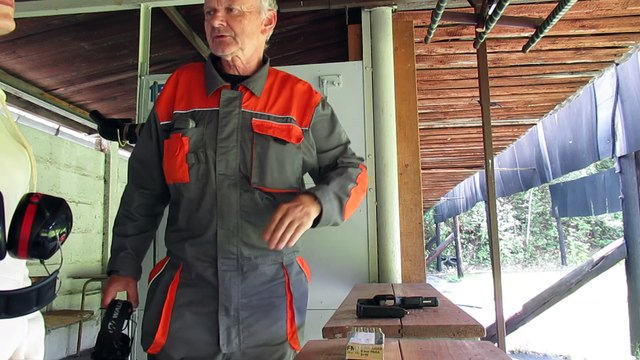 Summer 2025, Czech Republic, Most shooting range, training with Glock 9mm