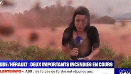 GALA VIDEO - Incendies dans l’Hérault : une journaliste BFMTV déclenche la colère des pompiers en plein duplex