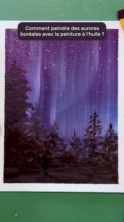 Comment peindre des aurores boréales avec la peinture à l’huile