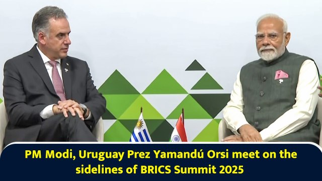 PM Modi, Uruguay Prez Yamandú Orsi meet on the sidelines of BRICS Summit 2025