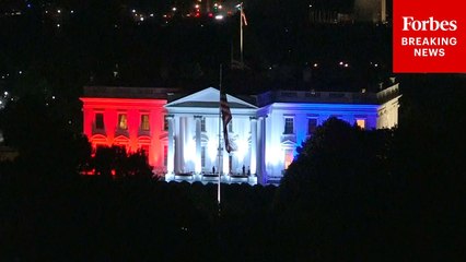 The White House Is Lit Up Red, White, And Blue For The Fourth Of July