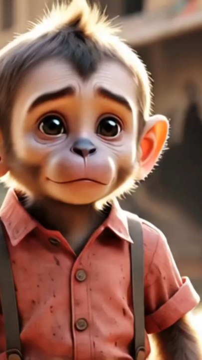 monkey want learn in school