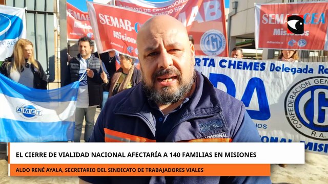 El cierre de Vialidad Nacional afectaría a 140 familias en Misiones