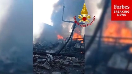 On-The-Ground Video Shows Gas Station Explosion In Rome, Italy