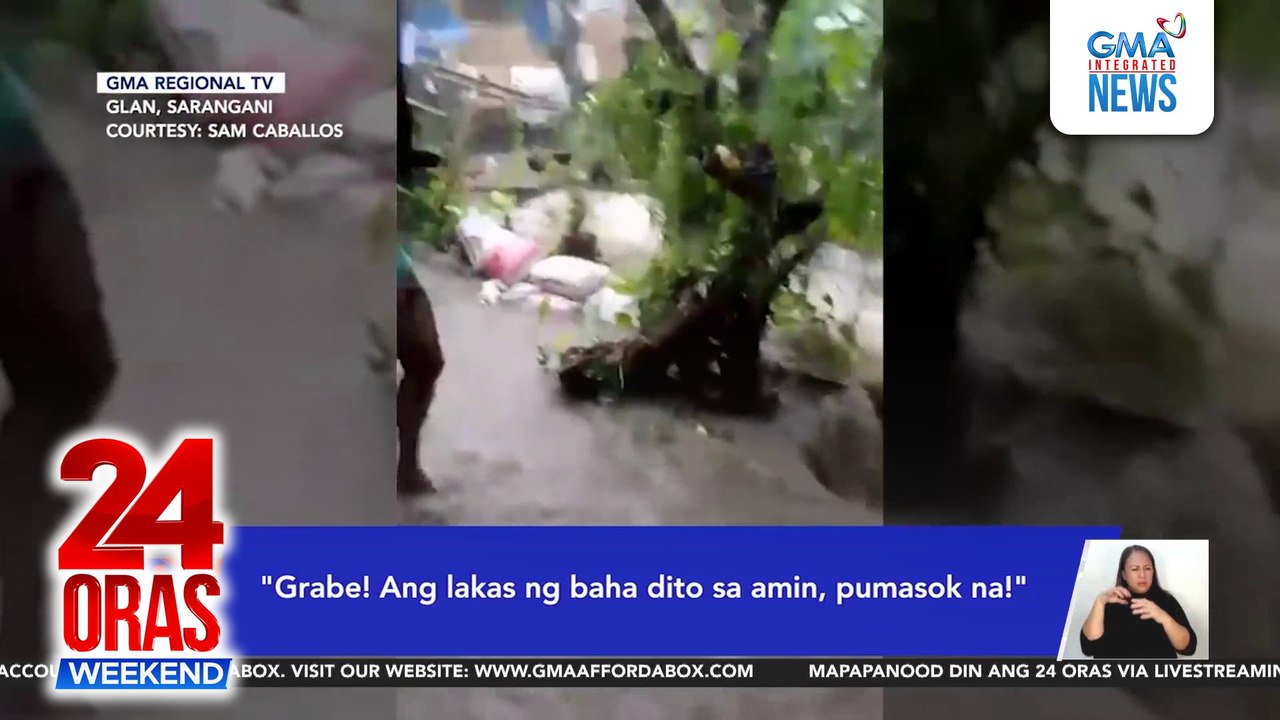 Irrigation canal sa Sarangani, umapaw dahil sa lakas ng ulan; kapilya, pinasok ng baha | 24 Oras Weekend