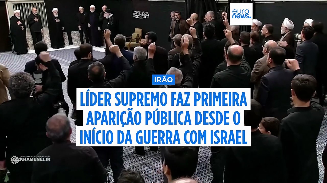 Líder supremo do Irão faz a sua primeira aparição pública desde o início da guerra com Israel