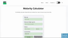 MolarityCalc.com - The best Online Molarity Calculator