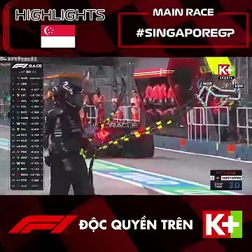 K+ACTION HD | Formula 1 Singapore Airlines Singapore Grand Prix 2024 : Main Race
