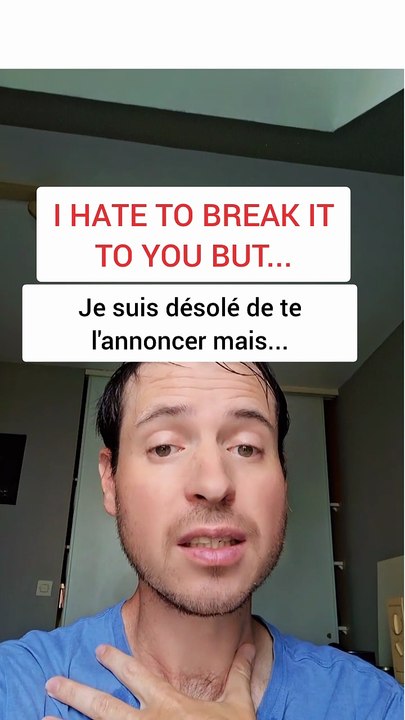 Désolé De Te L'Annoncer (en anglais)